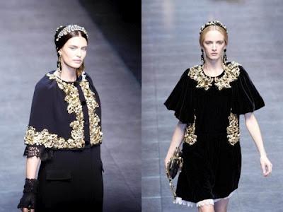 The Dolce & Gabbana catwalk a/i 2012/13 Women .... Romanticismo Barocco