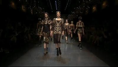 The Dolce & Gabbana catwalk a/i 2012/13 Women .... Romanticismo Barocco