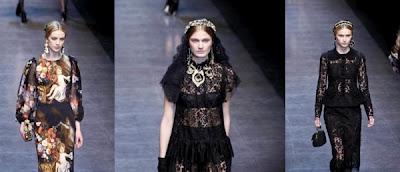 The Dolce & Gabbana catwalk a/i 2012/13 Women .... Romanticismo Barocco