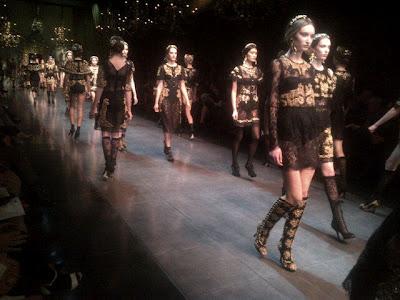 The Dolce & Gabbana catwalk a/i 2012/13 Women .... Romanticismo Barocco