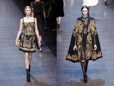 The Dolce & Gabbana catwalk a/i 2012/13 Women .... Romanticismo Barocco