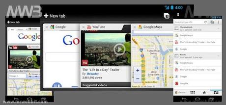 schermate google chrome per android disponibile su android market