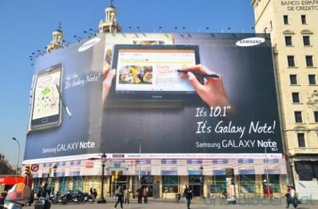 galaxy note 101 mwc e1330281619812 Samsung Galaxy Note 10.1 è ufficiale [MWC 2012]