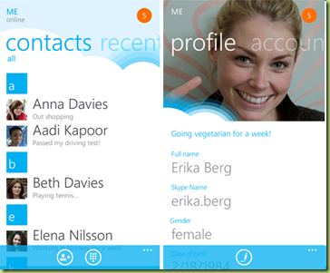 image thumb56 App Ufficiale Skype per Windows Phone disponibile nel Marketplace   Download Now!