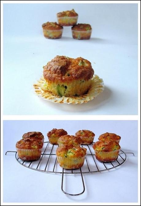 Muffins Salati con Zucchine, Stracchino e Noci di Macadamia