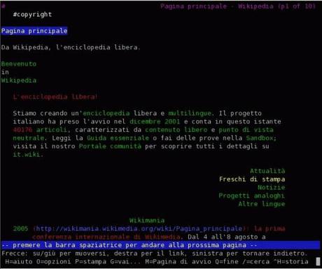 Lynx: Il browser internet testuale