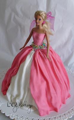 Torta Barbie principessa rosa