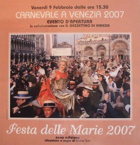 Bruno Tosi, il creatore della Festa delle Marie del Carnevale di Venezia
