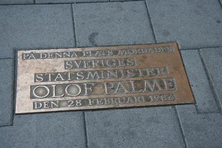 Olof Palme Memorial plaque