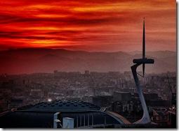 tramonto barcellona, foto di perrimoon