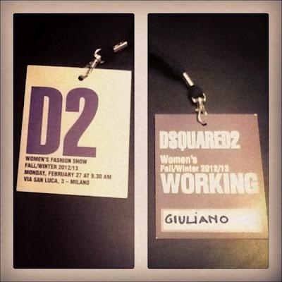 DSQUARED2 / MFW2012 FW20122013 + BACKSTAGE