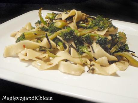 Pappardelle aramose con broccoli