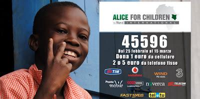 Io sostengo questo progetto: ALICE FOR CHILDREN