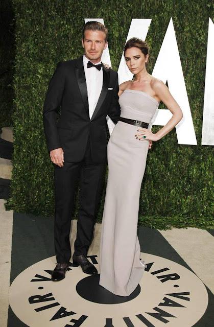 David e Victoria Beckham agli oscar 2012