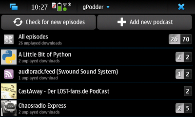 gPodder è un'applicazione pensata per cercare, aggiungere e gestire qualsiasi tipo di podcast.