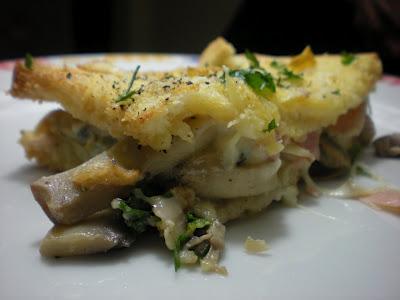 Sformato di Funghi con pane in cassetta