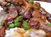 Coniglio pancetta piselli