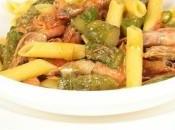 Pennette agli asparagi gamberetti