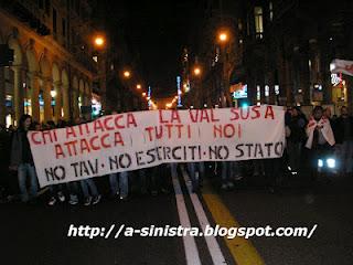 No Tav Genova - le immagini di oggi 1 marzo 2012