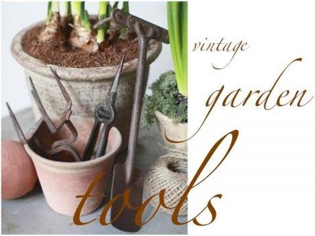 vintage garden tools…Shabby Chic on Friday