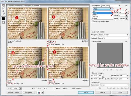 Salvare un'immagine ottimizzata per il web con Photoshop, Tutorial