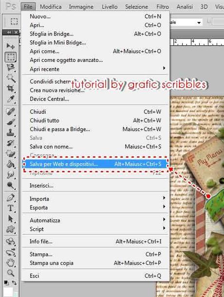 Salvare un'immagine ottimizzata per il web con Photoshop, Tutorial