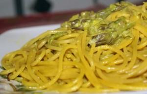 Spaghetti agli asparagi