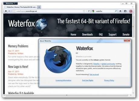 Waterfox: la versione più veloce di Firefox per computer a 64 bit