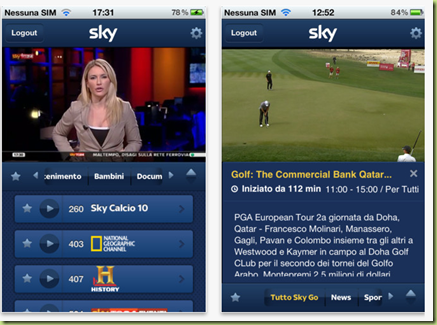 Vedere Sky in Streaming su iPhone e iPad