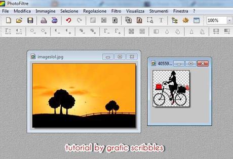 Tutorial, incollare un'immagine con sfondo trasparente su un'altra con Photofiltre