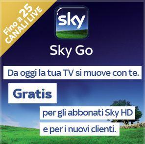 Ufficiale: Sky GO su iPhone e PC/Mac gratuito per gli abbonati SKY