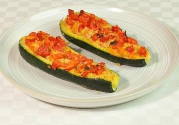 Zucchine ripiene - Piatto ultimato Zucchine ripiene - Piatto ultimato