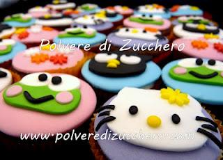 Cupcake di Hello Kitty, Keroppi e Badtz Maru