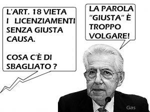 Mario Monti e l'art.18