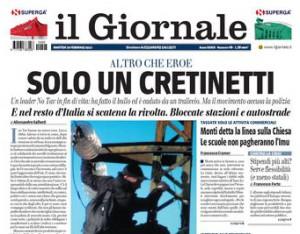 Il vergognoso sondaggio di Libero: Luca Abba’ fulminato mentre protestava se l’è meritata ?