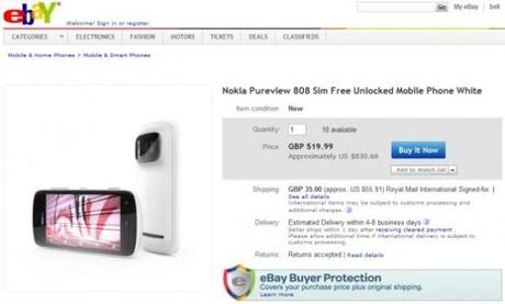 Nokia 808 PureView su Ebay!