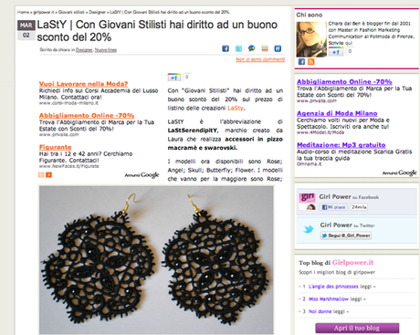 Accessori La StY: con “Giovani Stilisti” hai lo sconto del 20%