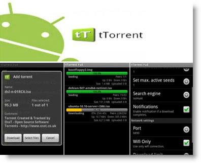 ttorrentandroid Android Ttorrent lalternativa ad Emule per scaricare dal vostro cellulare