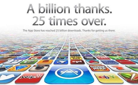 Apple raggiunge i 25 miliardi di download sull’ App Store.