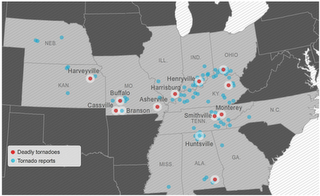 Tornado negli Usa: almeno 40 vittime
