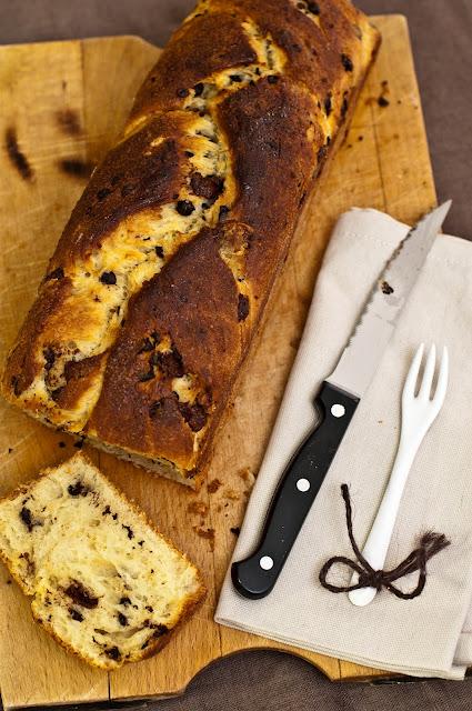 Panbrioche senza impasto con gocce di cioccolato