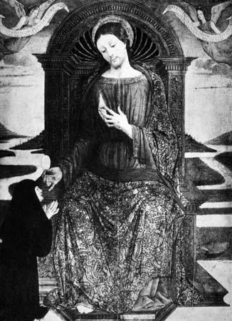 Cristo come madre, dipinto di Quirizio da Murano