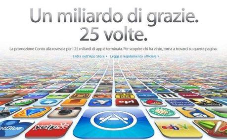 Apple, chi ha scaricato l’app numero 25 miliardi?