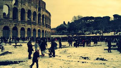 La neve a Roma