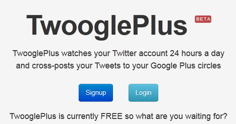 Twoogleplus Aggiornare Google+ direttamente da Twitter