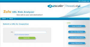 Scanner online? Ora cè Zulu URL Risk Analyzer