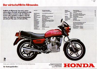 Vintage Brochures: Honda CX 500 1979-1980 (Germany)