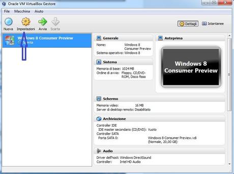 31 Installare Windows 8 Consumer Preview su VirtualBox [Guida]