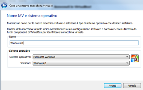 Installare Windows 8 su Virtual Box [Guida]