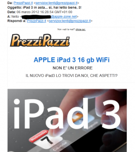 iPad 3 su Prezzi Pazzi.